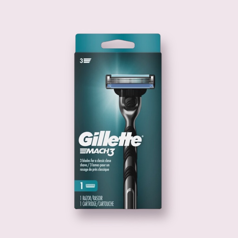 2/$12🦋 Gillette Mach3 3-Blade Razor + 1 Razor Blade Refill
